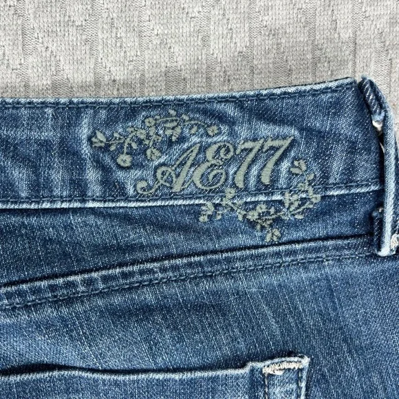 Vintage American Eagle Bootcut Jeans Women 10/31X27 Blue medium wash Mid Rise - Picture 9 of 12